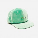 MINT AND FOREST GREEN VELOUR ADJUSTABLE GOLF HAT FRONT
