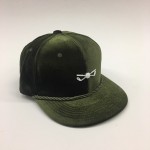 money green adjustable golf cap with metal pin